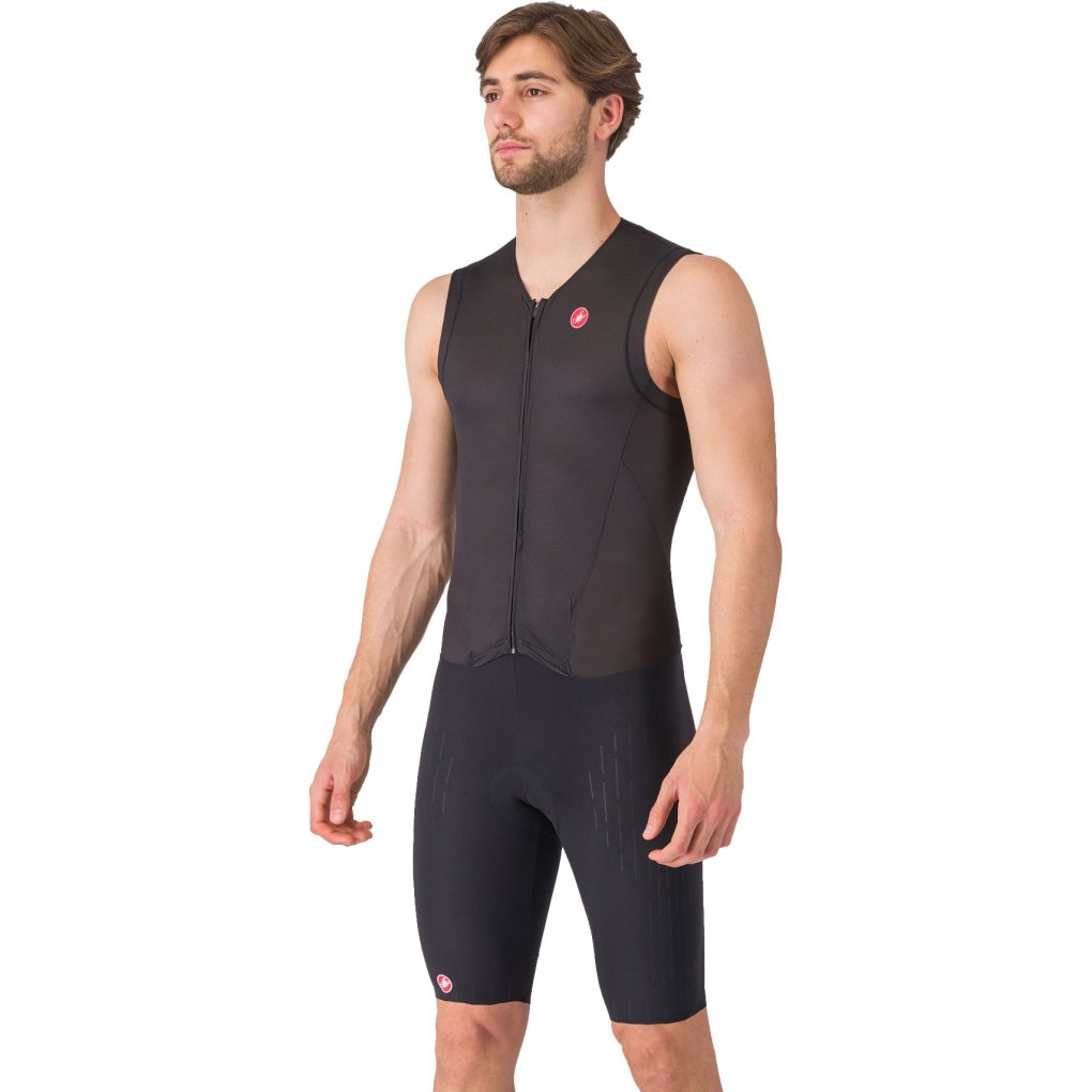 Castelli Free Sanremo 3 Suit Sleeveless Men - white/black 101 | BIKE24