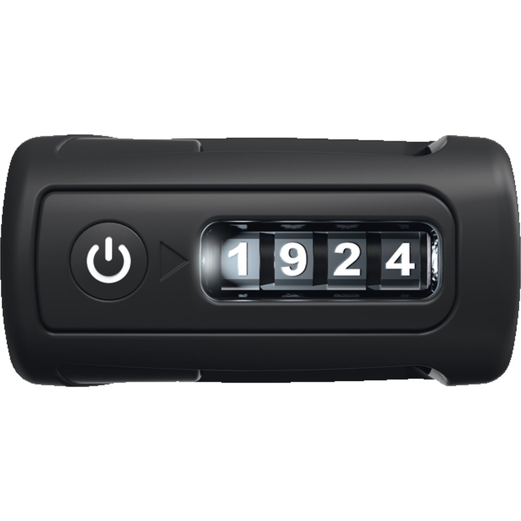 ABUS Bordo Combo 6000C LED - 90cm Folding Lock Bracket SH - black