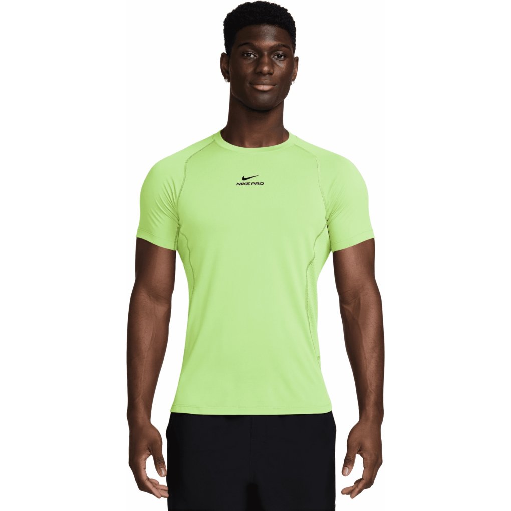 Nike Pro Dri-FIT Short Sleeve Top Men - light liquid lime/black
