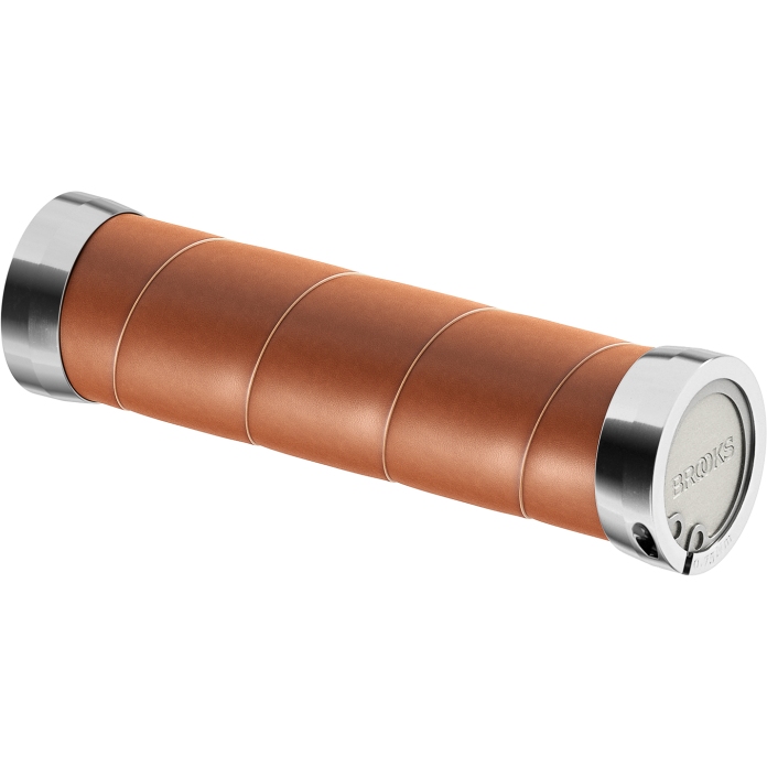 Brooks Slender Leather Grips for Twist Shifter - 100/100mm - dark
