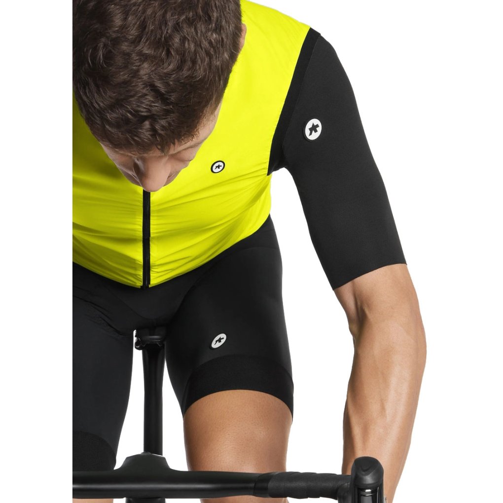 Gilet Thermique Assos Tiburu Pour Cyclisme - Taille M, Jaune/noir, Excellent état