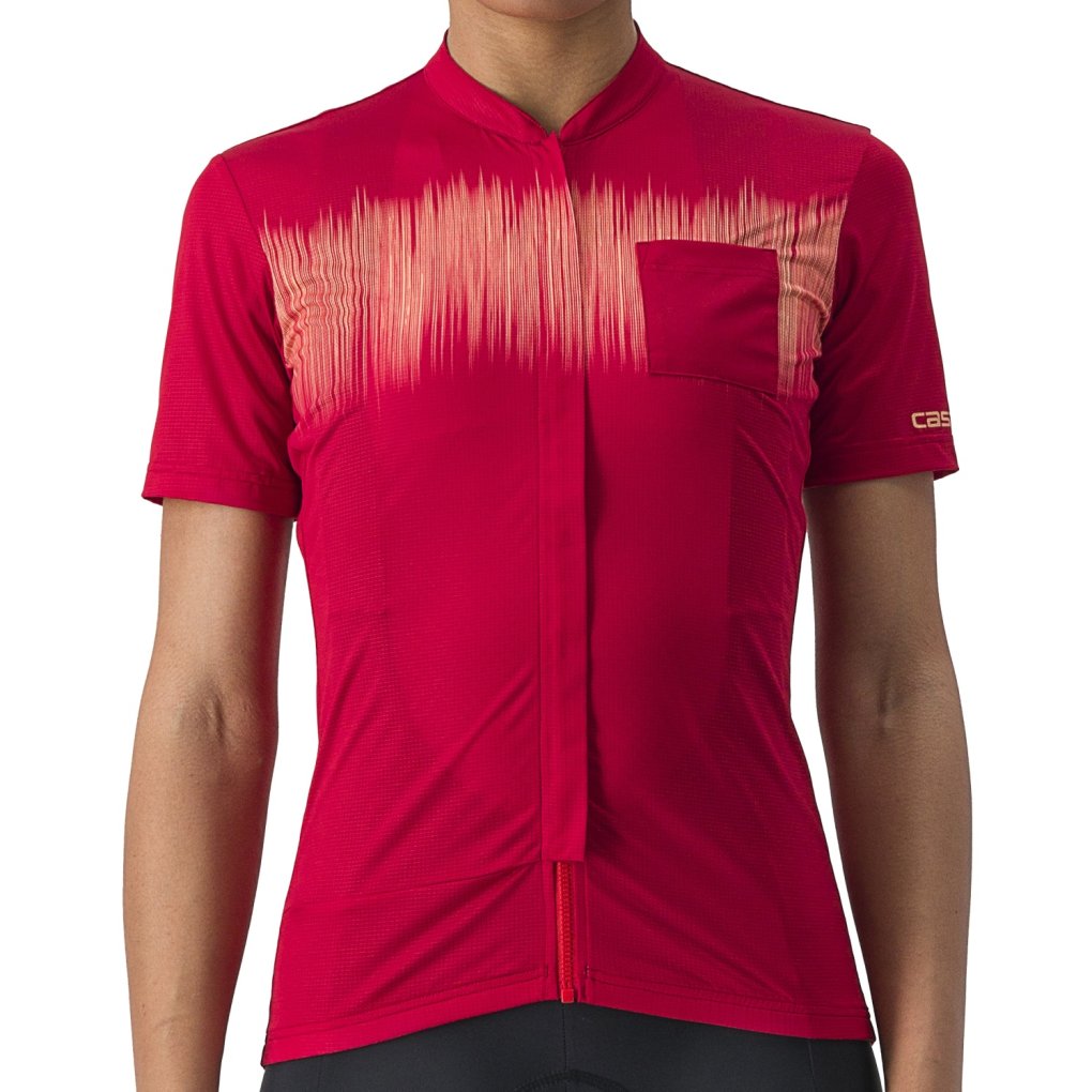 Castelli Unlimited Sentiero 2 Jersey Women - dark red 611 | BIKE24