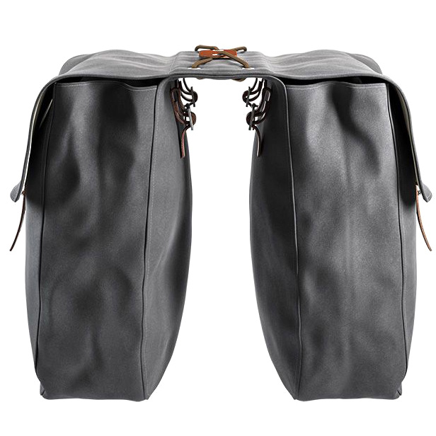 Brooks Brick Lane Roll-Up Panniers - 2x15L - black | BIKE24