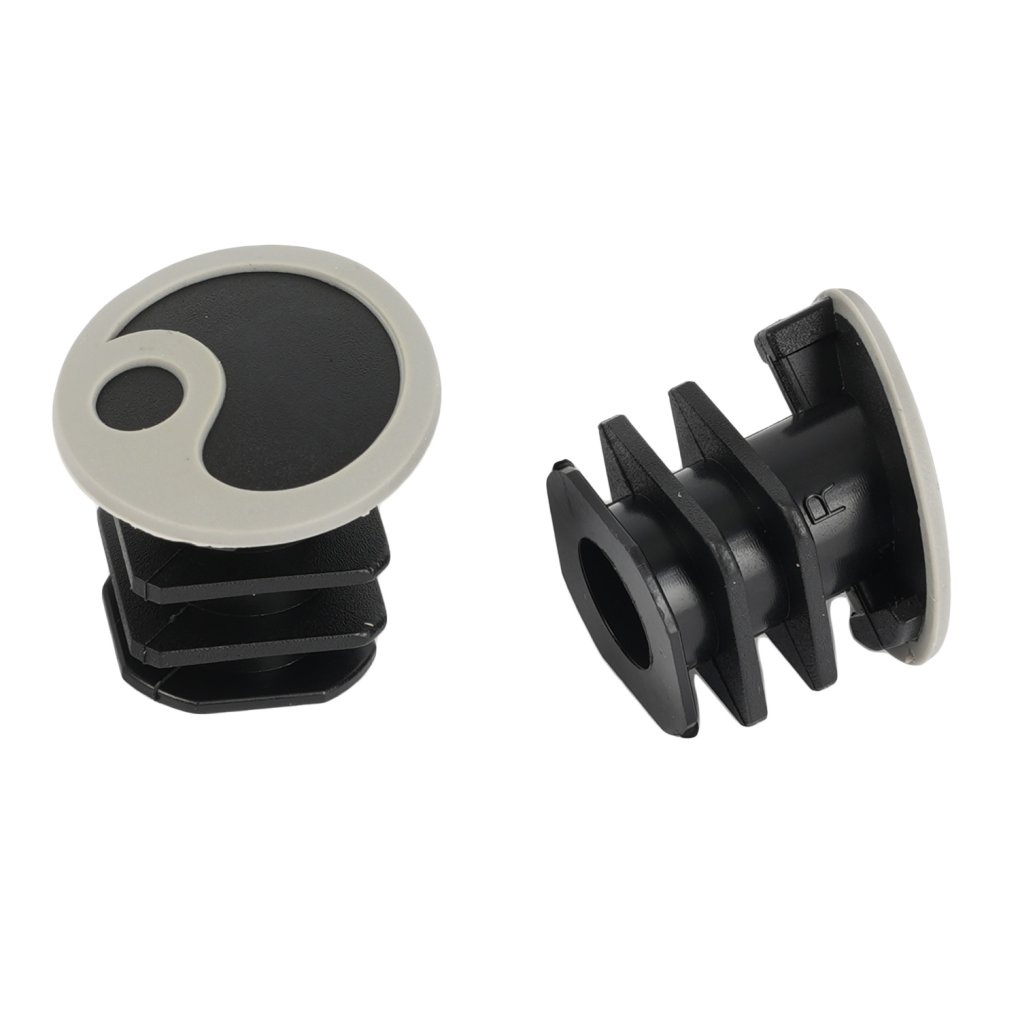 2 BOUCHONS DE CINTRE GUIDON DE ROSA ROUGES/BLANCS NEUFS ( BAR END PLUGS