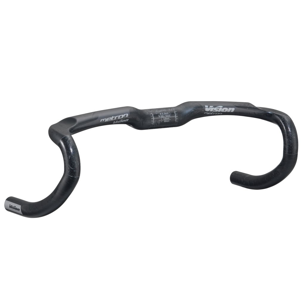パーツ VISION METRON 4D COMPACT ACR Vision Metron 4D Compact Road Handlebar - UD Carbon/grey/white