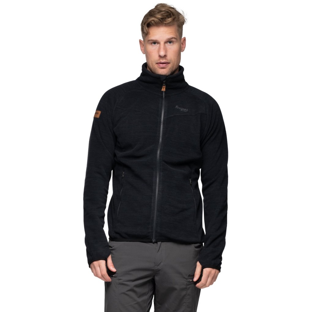 Bergans Hareid Fleece Jacket NoHood Men black BIKE24
