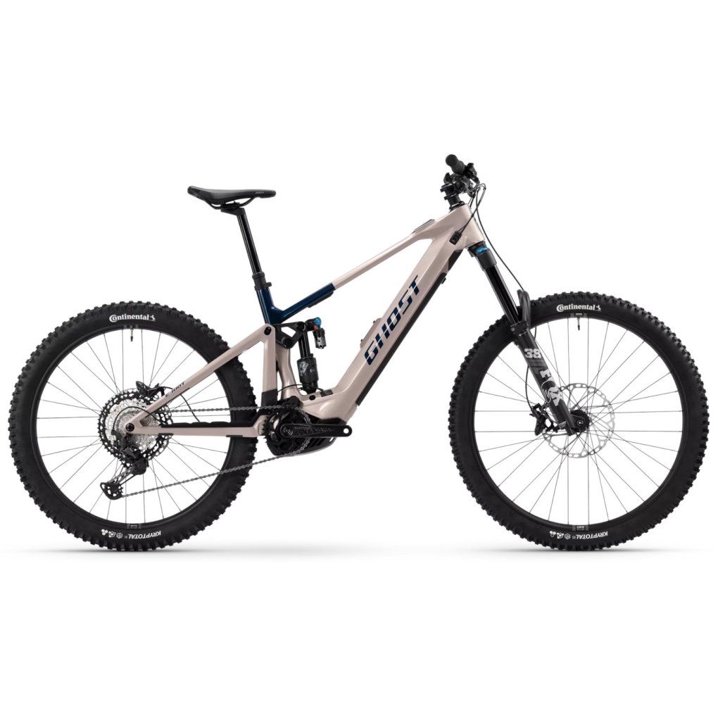 Ghost E-RIOT CF PRO Mullet Carbon E-MTB 2025 coffee ice rose