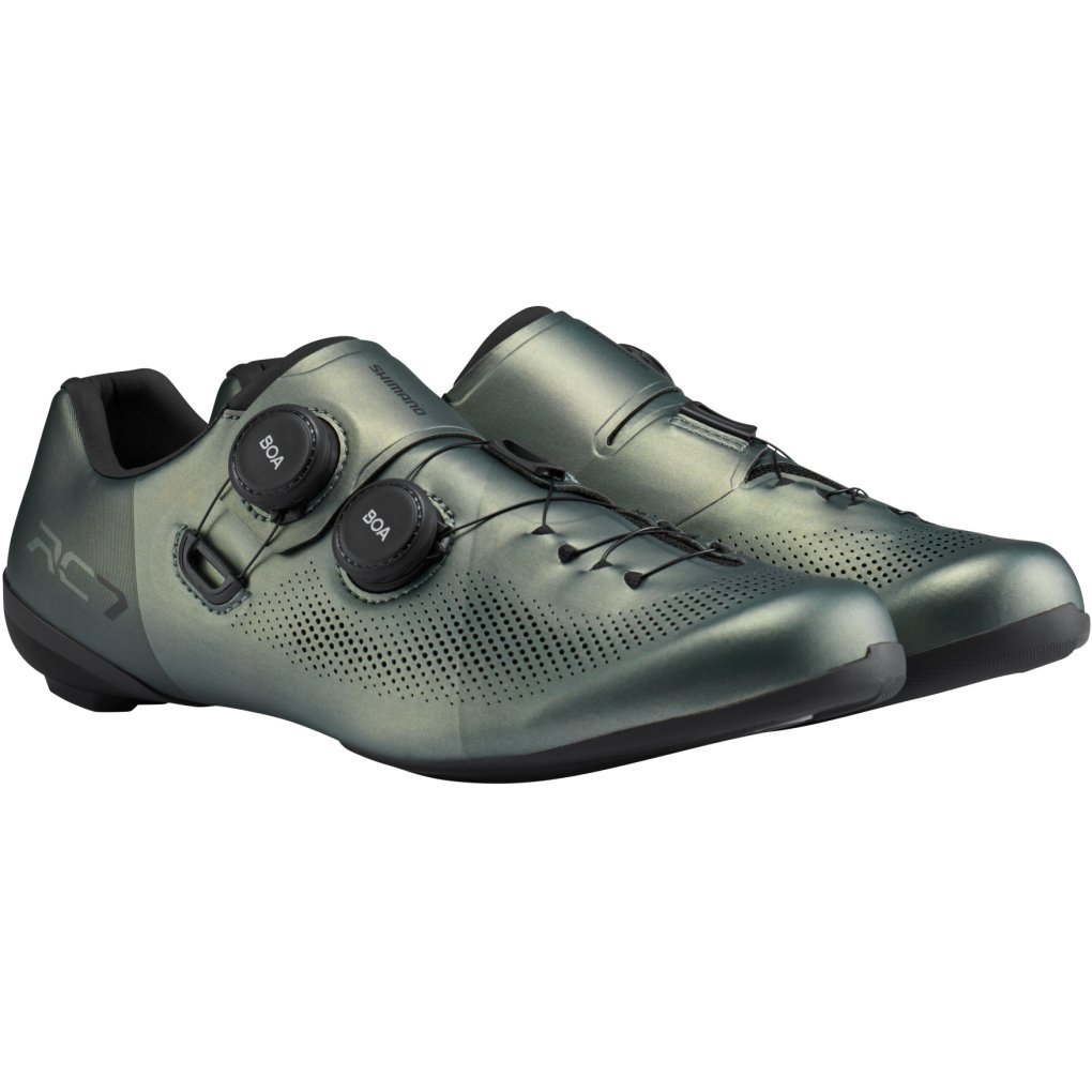 Shimano SH-RC703 Road Shoes Men - Wide - Sage Green | BIKE24