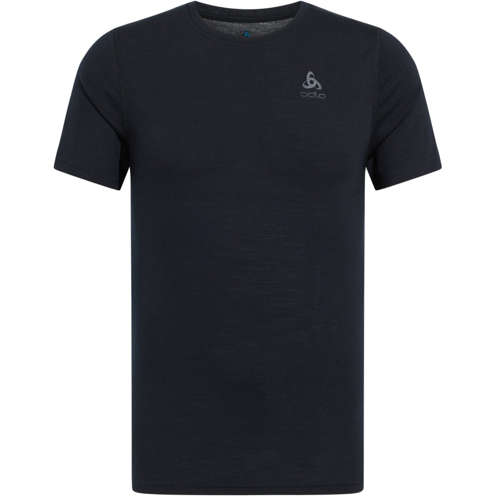 Odlo Natural Merino 200 Crew Neck Base Layer T-Shirt Men black