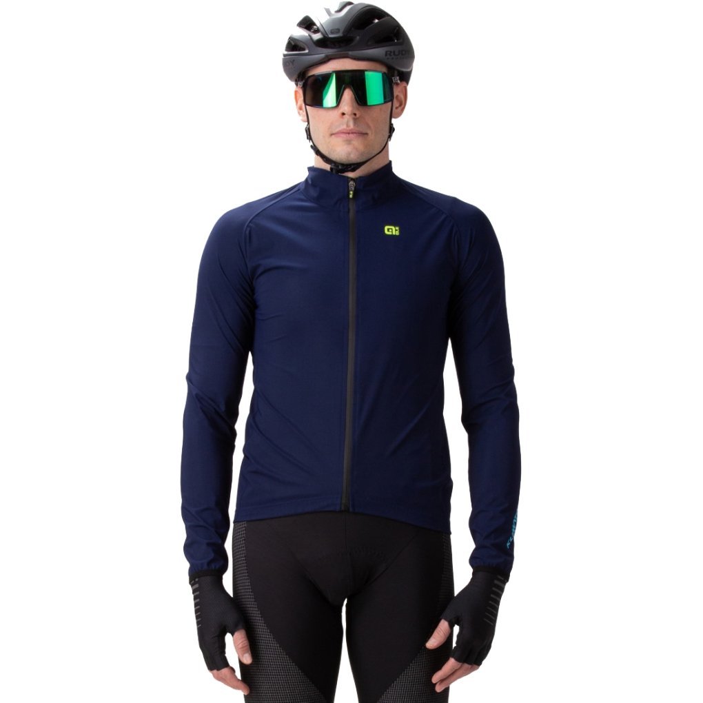 Alé Herren Racing Trägerhose Klimawind – Für Kälte (-2 Bis 6°C), Mit Sitzpolster (4h), Reflektierend