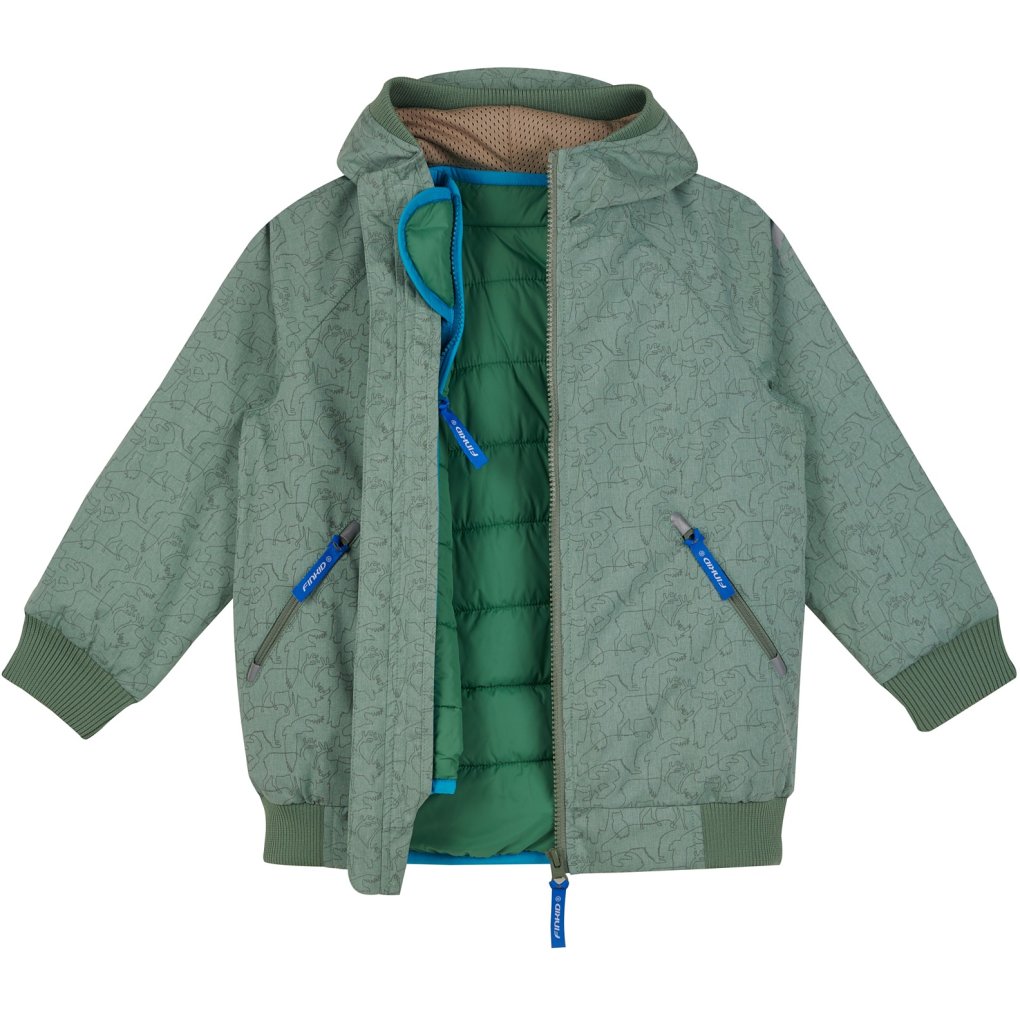 Finkid TALLESSA Zip-In Außenjacke Outdoor-Jacke Kinder green