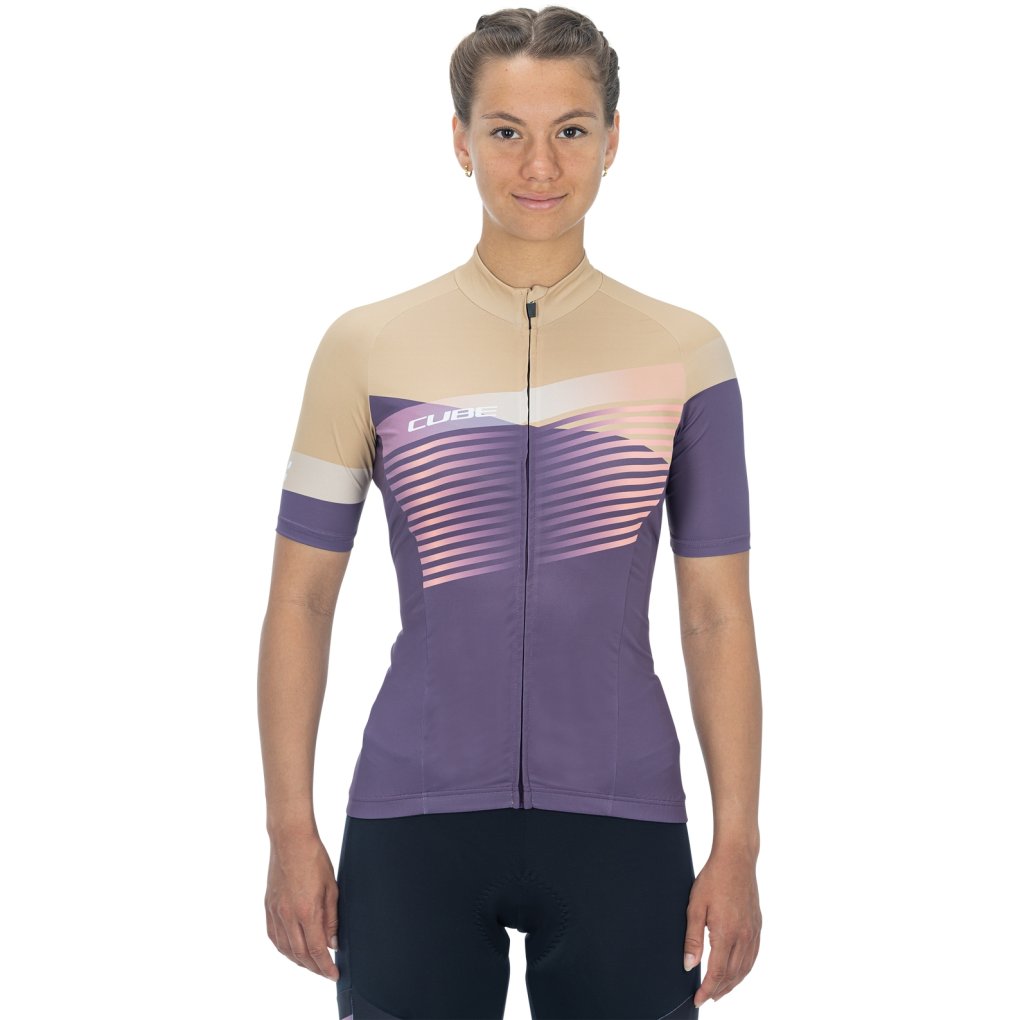 CUBETEAMLINEShortsleeveJerseyWomen-violet