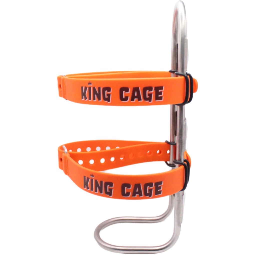 King Cage Manything Cage Solid Rod + Straps - Titanium | BIKE24