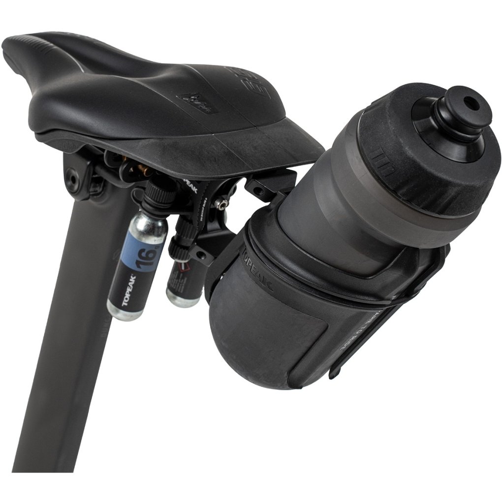 Topeak Tri Cage 2 – Porte-Bidon Spécial Montage Sur Selle, Noir, Avec Halo Élastique Et Compatibilité Ninja+