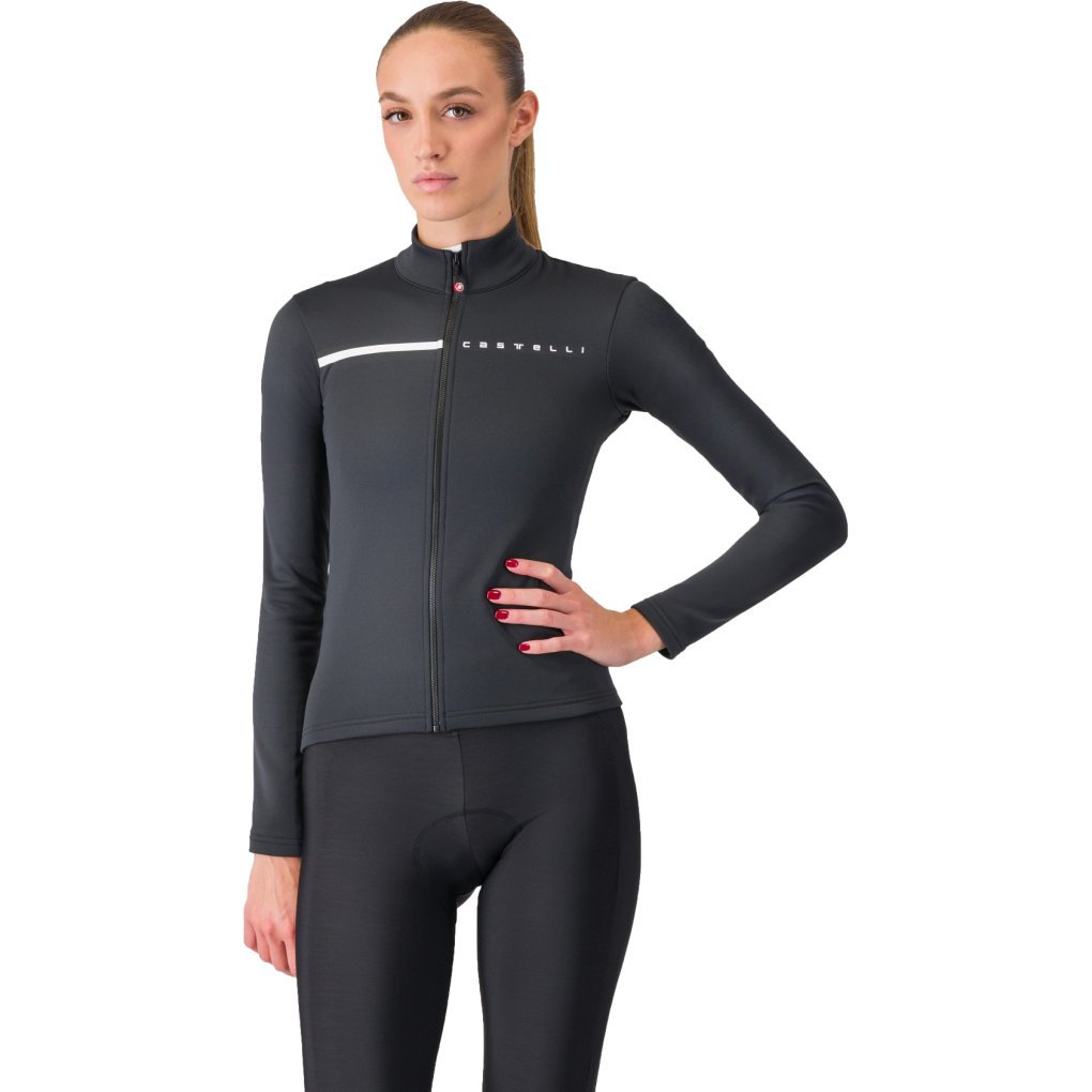 Castelli Sinergia 2 Jersey Full Zip Women - light black/white | BIKE24