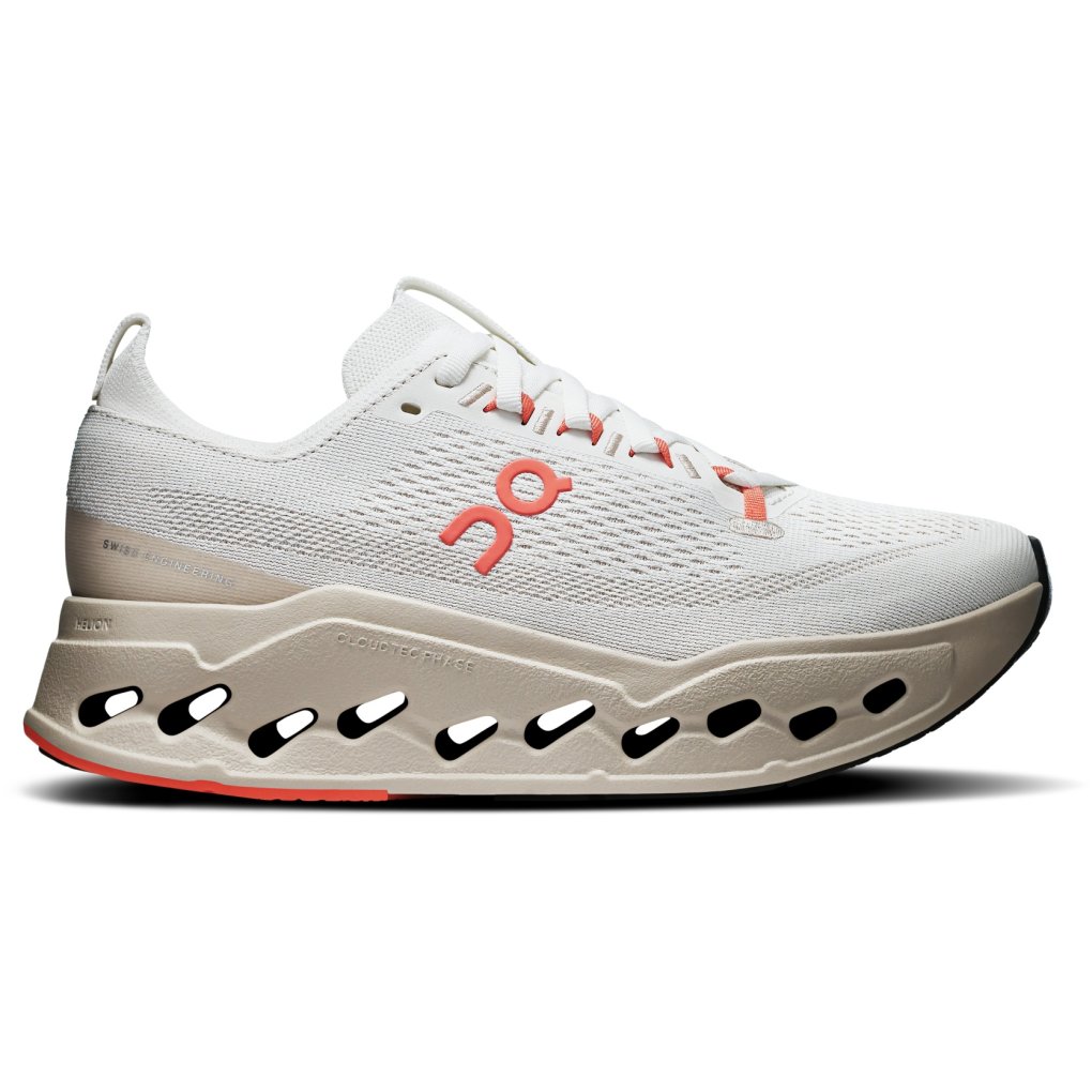On Cloudsurfer Max Wide Running Shoes Women Ivory Salmon BIKE24 - Main Image