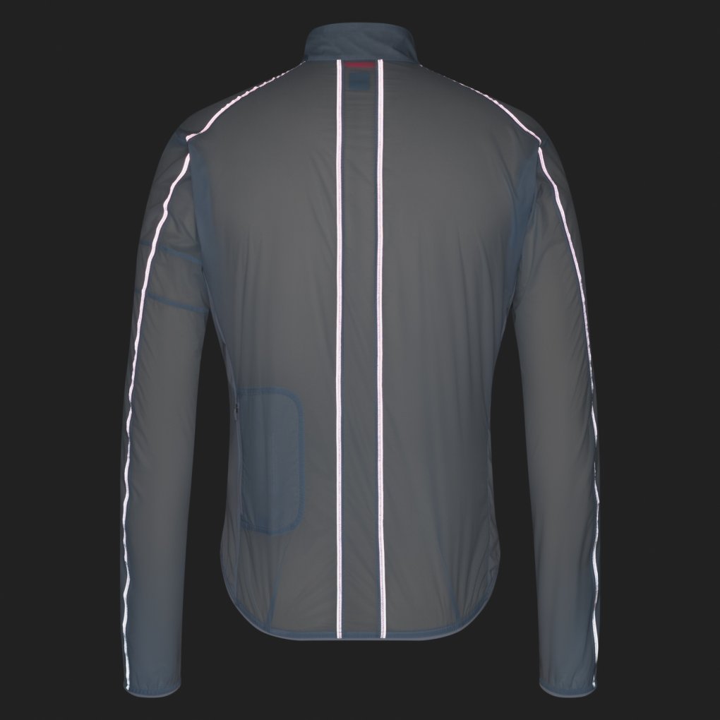 Rapha Brevet E. Wind Jacket Men - arctic ice/silver reflective