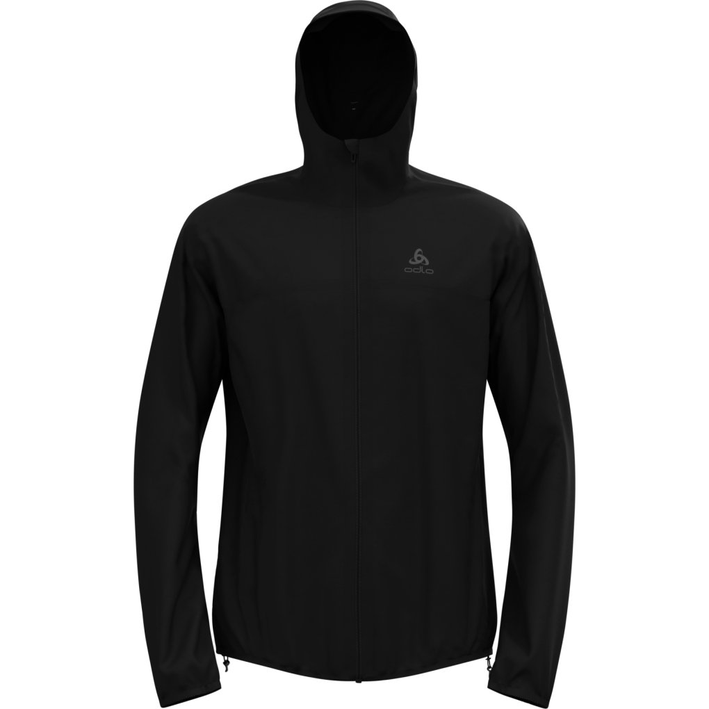 Odlo Giacca Antipioggia Running Uomo X-Alp Performance Knit nero nero