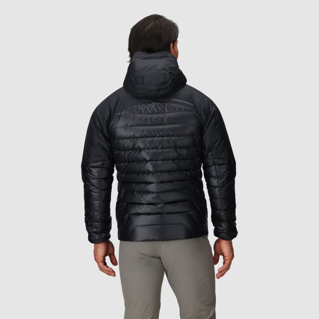 Outdoor Research Doudoune à Capuche Homme Helium solid black
