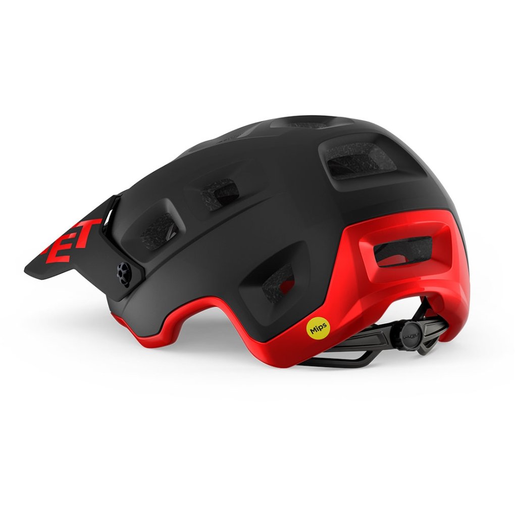MET Terranova MIPS Helmet Black Red Matt Glossy BIKE24
