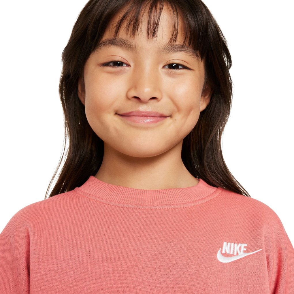 nike air max fleece crew sweatshirt junior