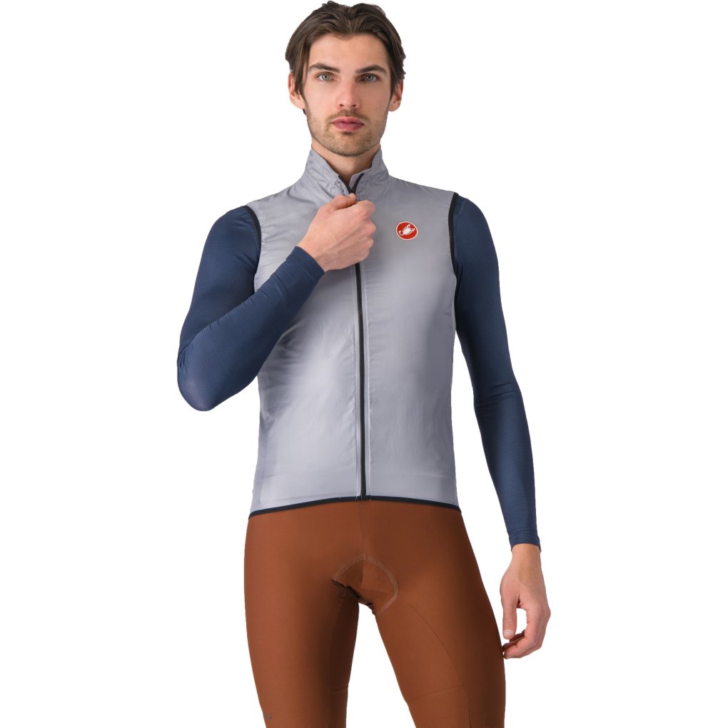 Castelli Aria Vest Men - silver grey 870 | BIKE24