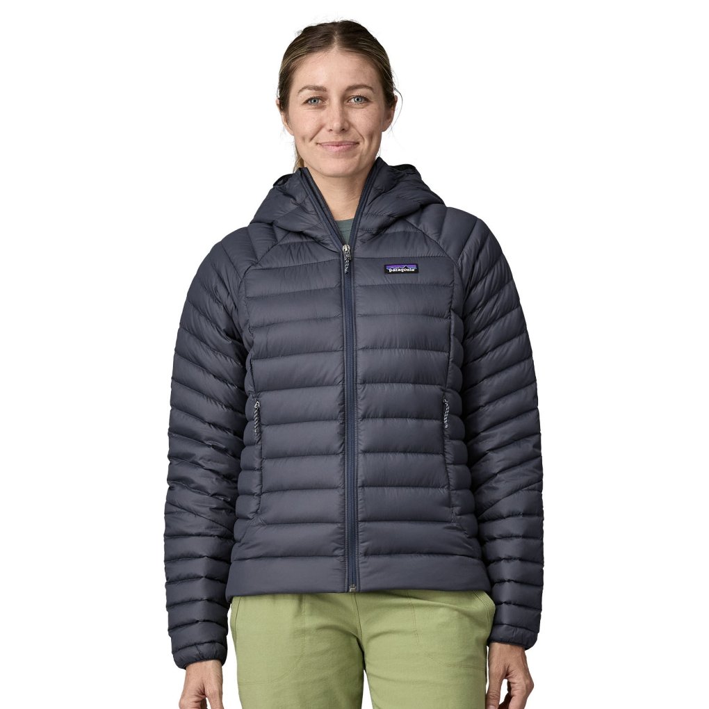 patagonia down sweater women's strait blue hoodie Patagonia Down Sweater Hoody Women Smolder Blue BIKE24