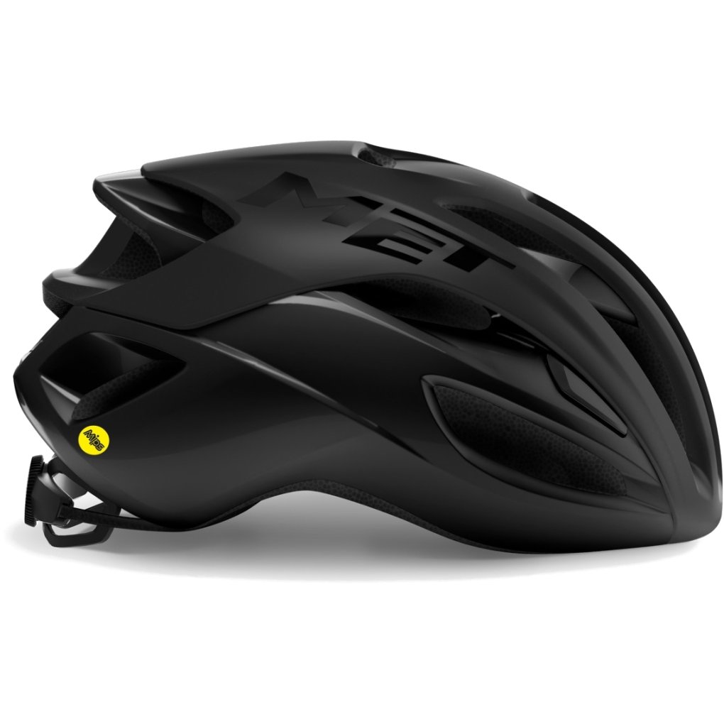 MET Casco da Bici da Corsa Rivale MIPS Black Matt Glossy