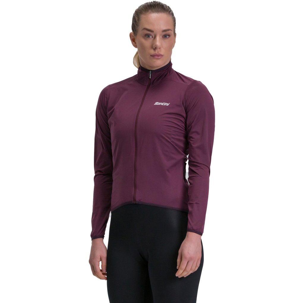 Santini Guard Nimbus Cycling Rain Jacket Women SP52375GUARDNIMB burgundy  BU