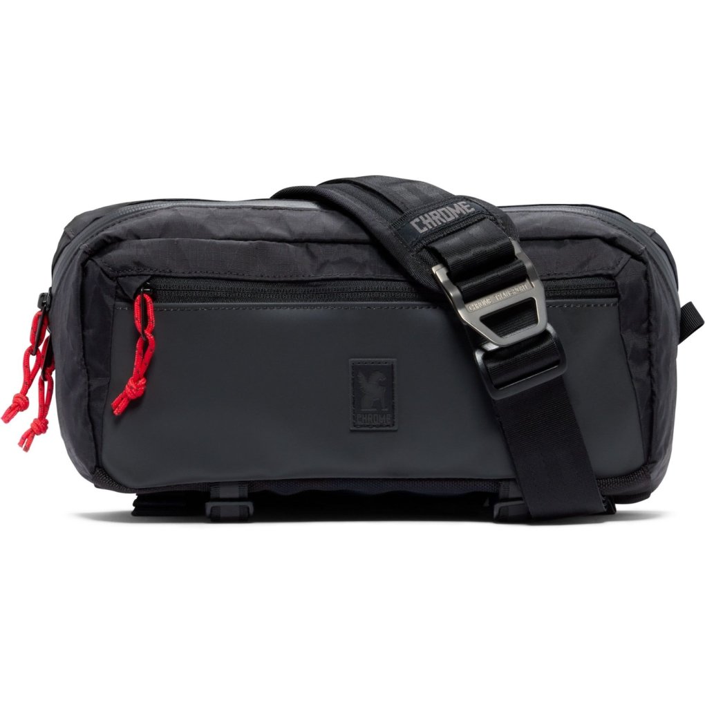 CHROME Mini Kadet Sling Bag - 5L - Black Canvas Leather | BIKE24