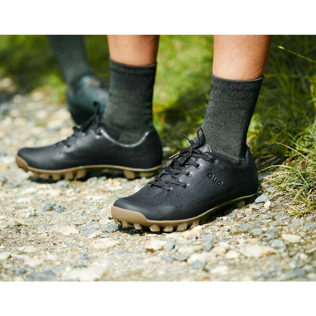 QUOC Gran Tourer Lace Gravel Bike Shoes - black gum | BIKE24