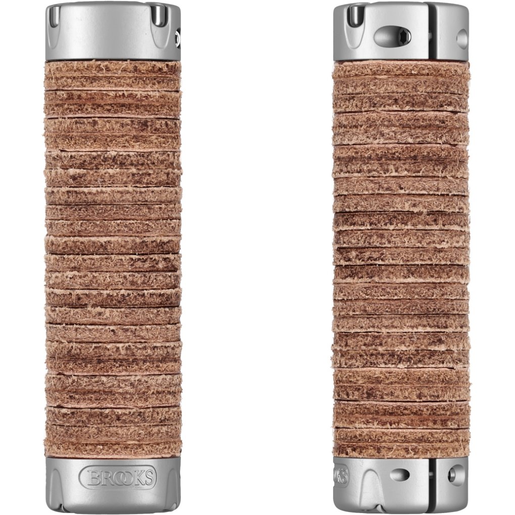 Brooks Plump Leather Grips - Black | BIKE24
