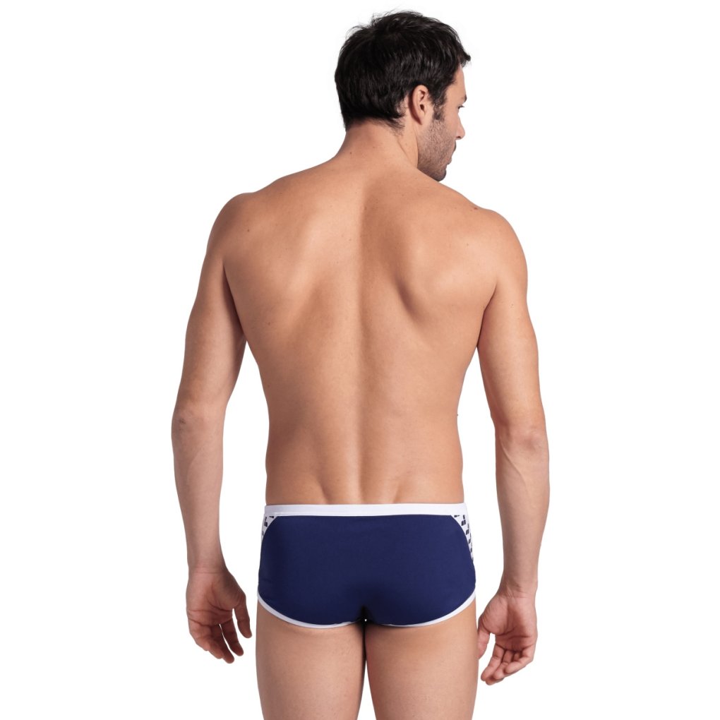 arena Performance Icons Solid Low-Waist Swim Shorts Men - Navy