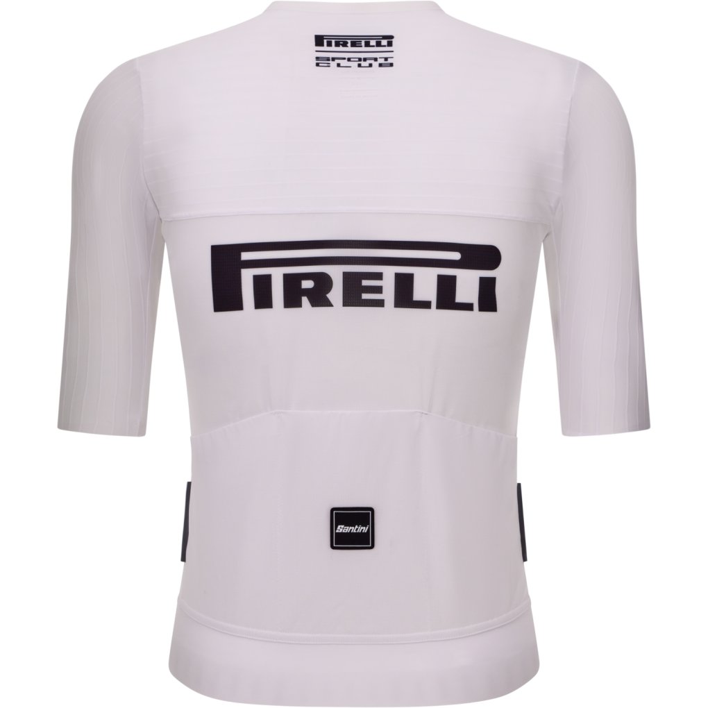 Pirelli Sport Club ジャージ size:XL ホワイト Santini Pirelli Sport Club Fast Short Sleeve Jersey Unisex