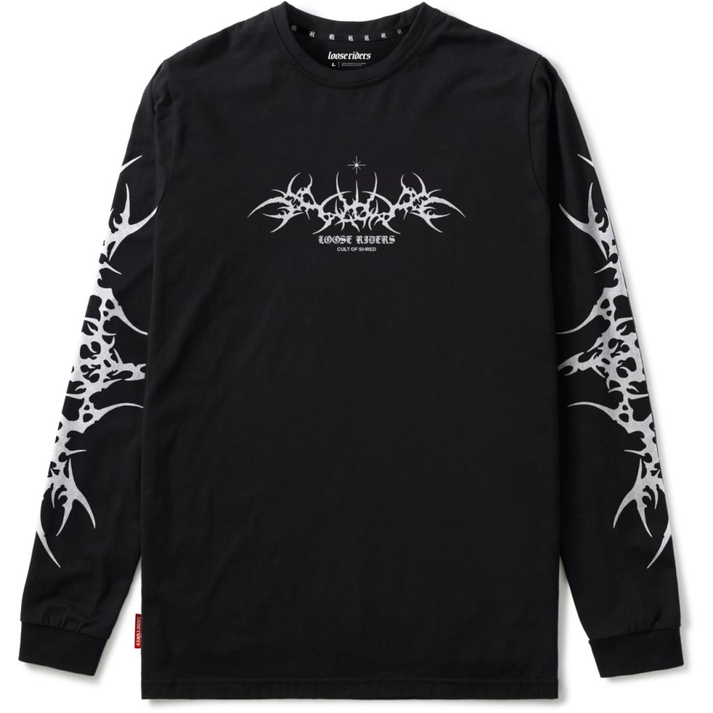 Loose Riders Tech Long Sleeve Shirt Men - Tribe Black | BIKE24