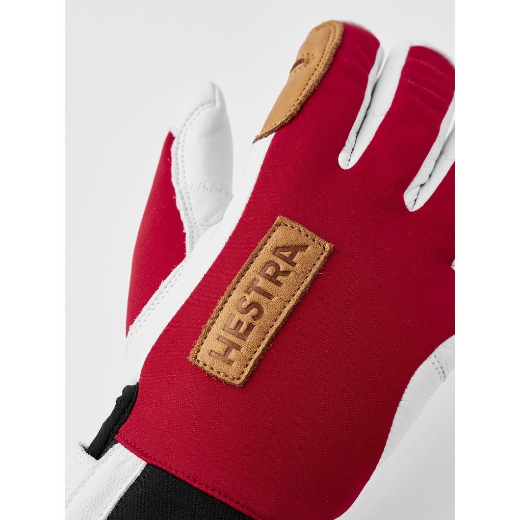 スキー HESTRA Ergo Grip Active Wool GORETEX Hestra Ergo Grip Active Wool Terry - 5 Vinger Handschoenen - red