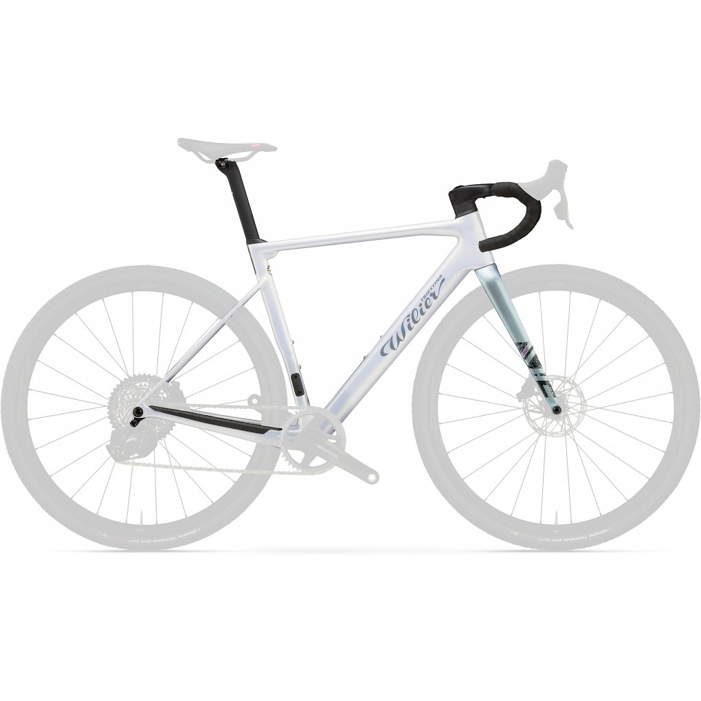 Wilier RAVE SLR Set Telaio Gravel in Carbonio 2025 white grey glossy