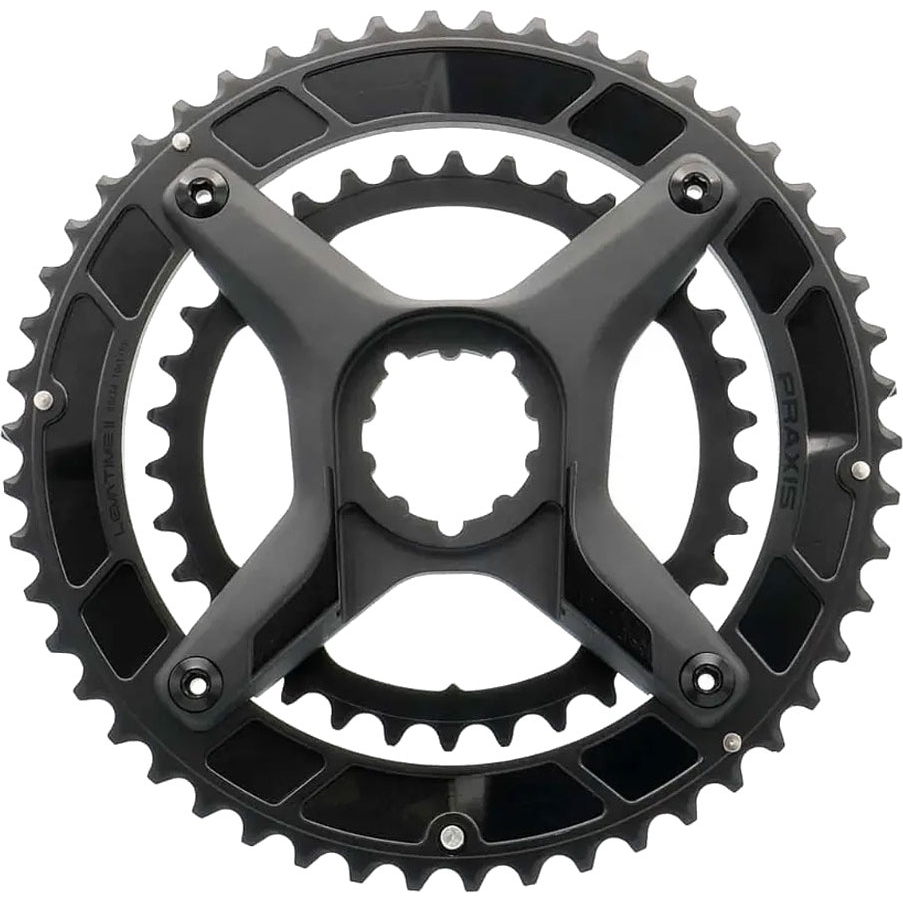 Praxis Works LevaTime II X-Kit Kettingblad Set - Direct Mount | 4-Arm | 160/104mm Road - 53/39T - zwart — Praxis Works