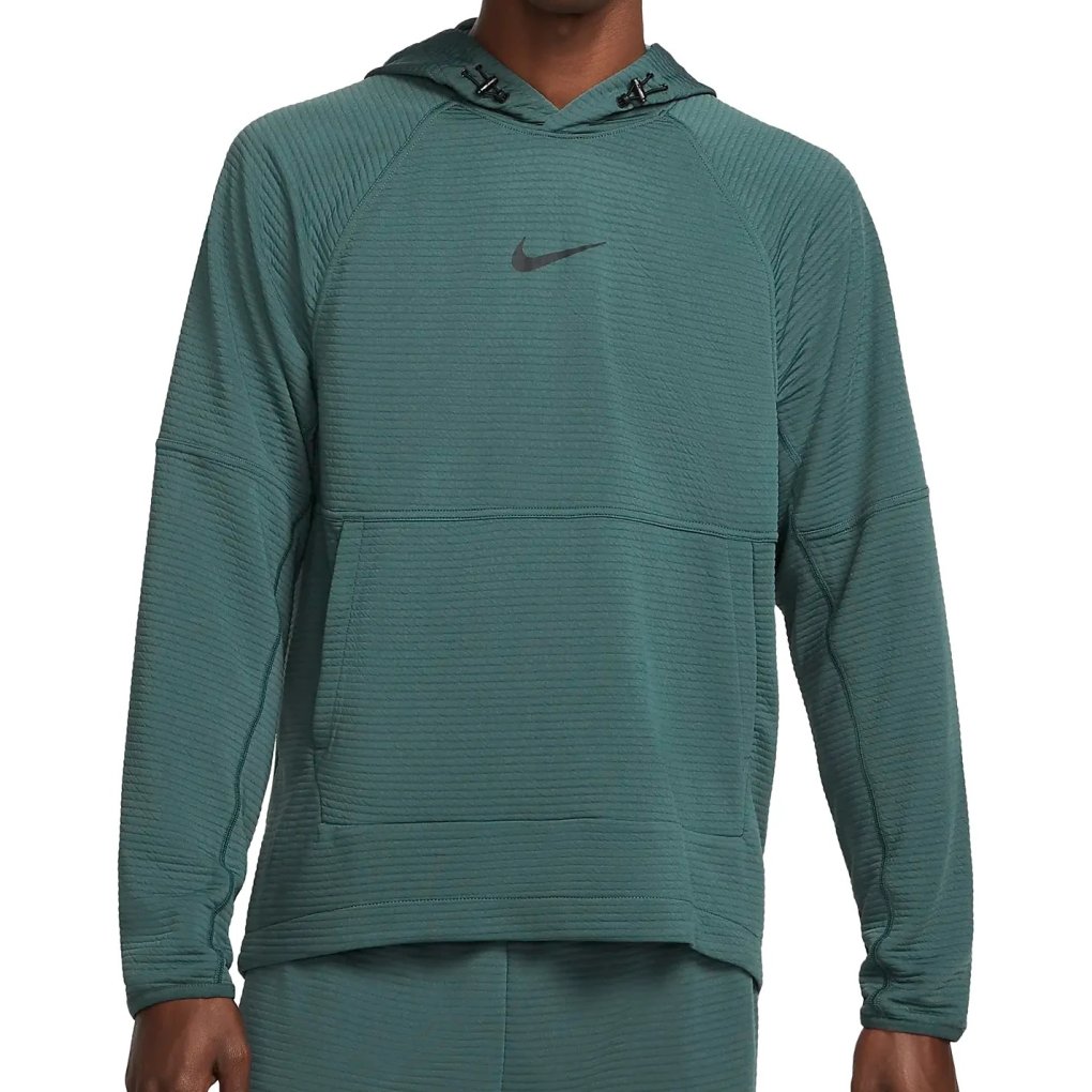 Nike Pro Dri-FIT Fleece Fitness Pullover Men faded spruce/black