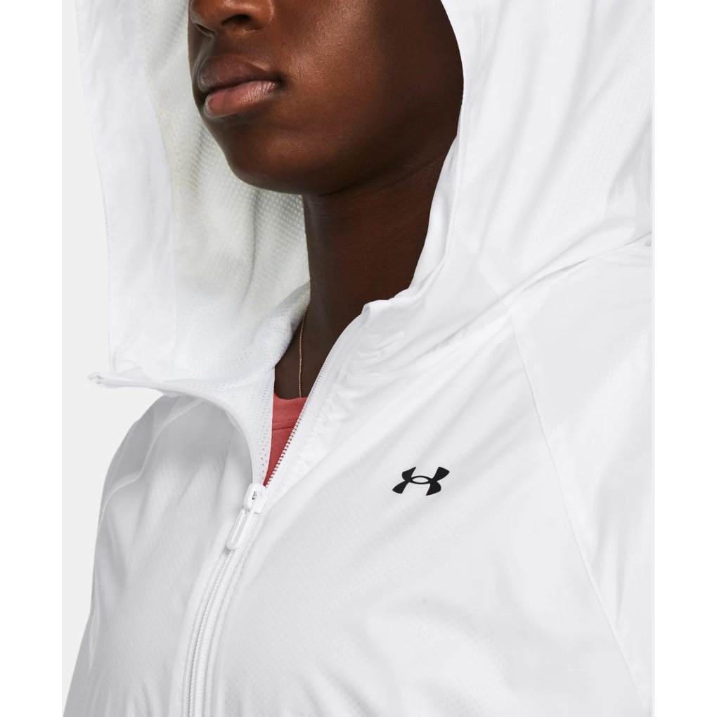 Under Armour Giacca a Vento Donna UA Rival Sport Bianco/Nero