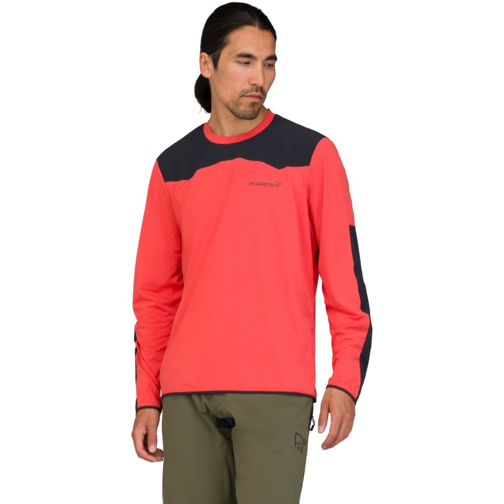 Norrona skibotn equaliser tech Long sleeve Shirt Men - Olive Night