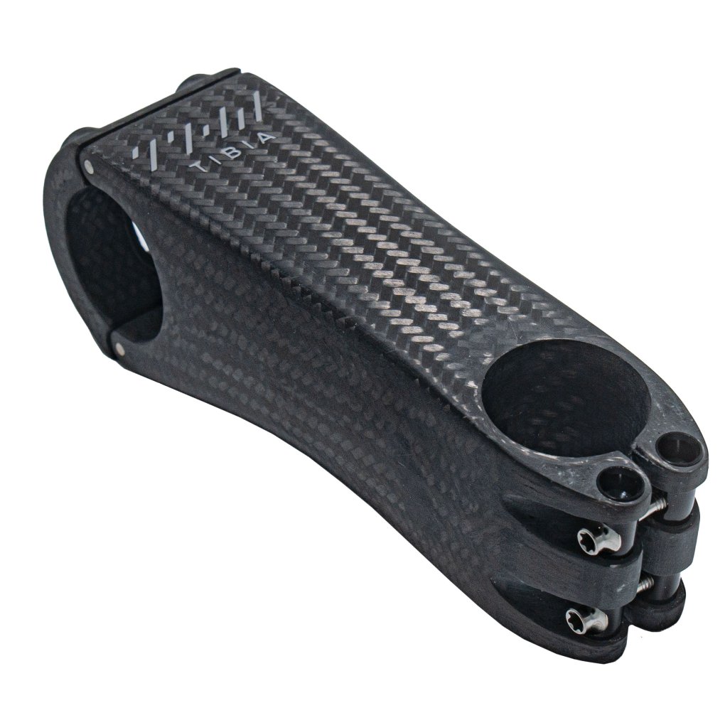 【激レア!!】★THM Tibia Carbon Road Stem 120mm アヘッドステム OS +/-6度 美品 THM Carbones Tibia carbon stem Natural Carbon