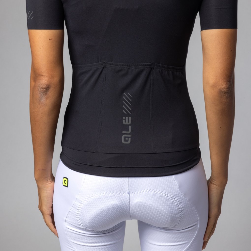 Maillot Cycliste Femme ALE – Pragma – Marron, Manches Courtes, Jersey Technique – Taille L