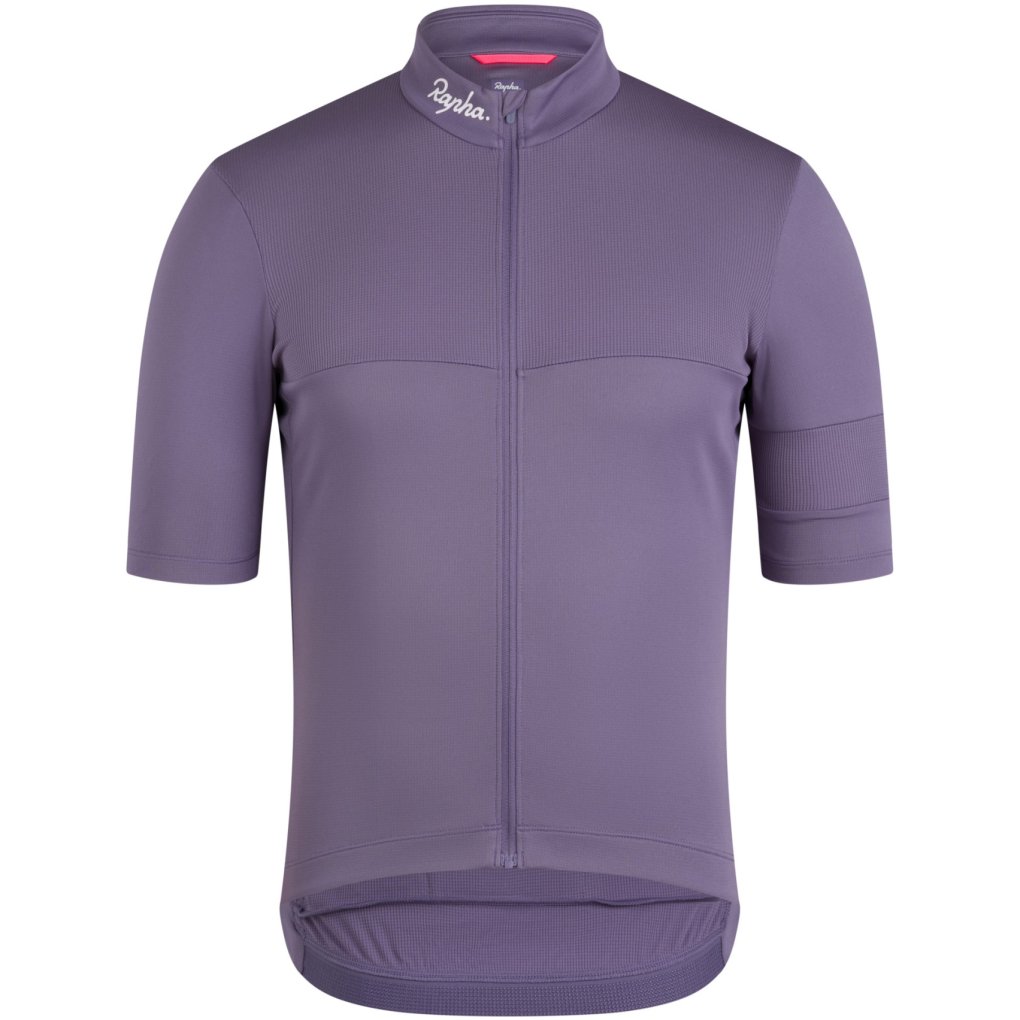 Rapha Brevet E. Short Sleeve Jersey Men - dusted lilac/black