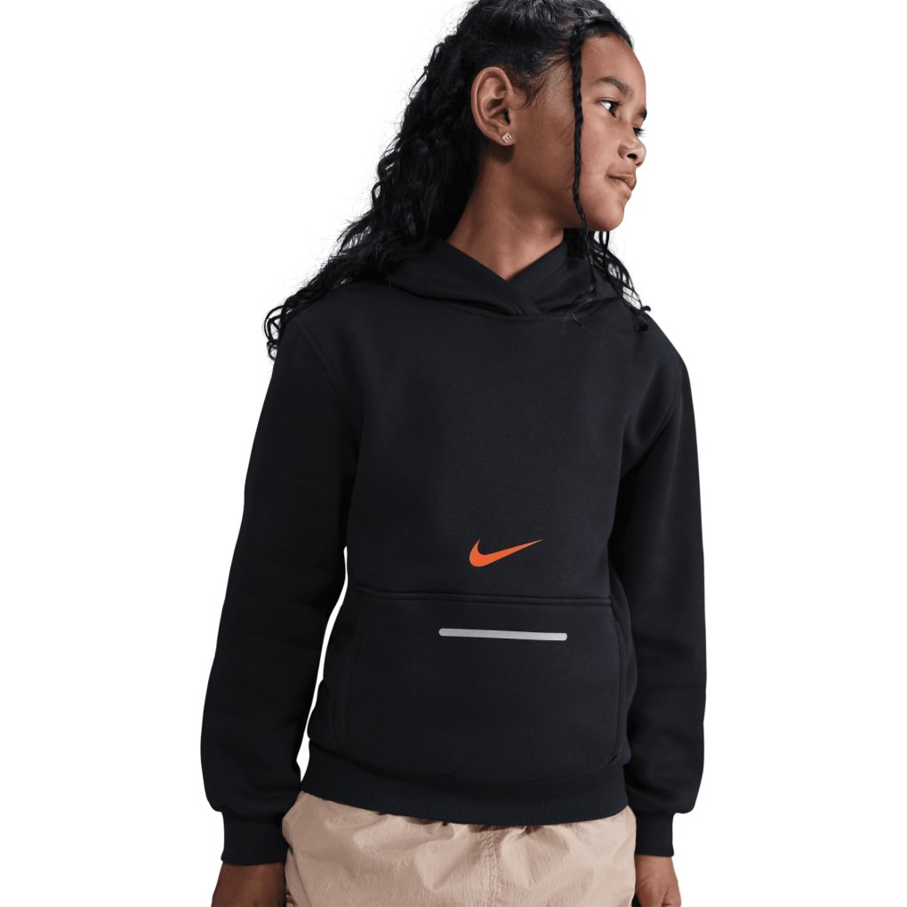 orange black nike hoodie