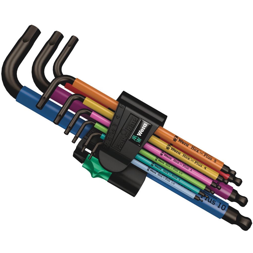 Wera 950/9 Hex-Plus 9 Piece Multicolour Imperial 2 L-Key Set | Wera Hex Key Sets