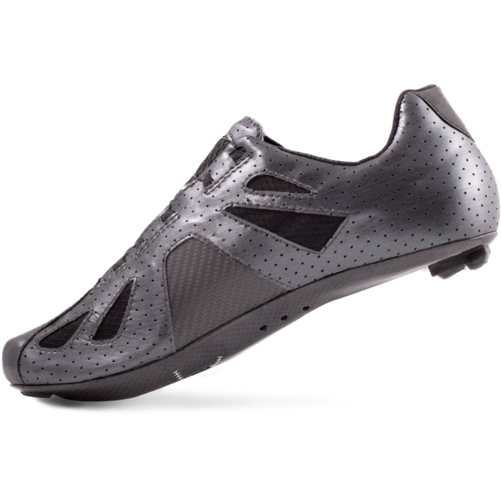 Lake Scarpe Bici da Corsa Uomo CX302 Narrow metal/nero