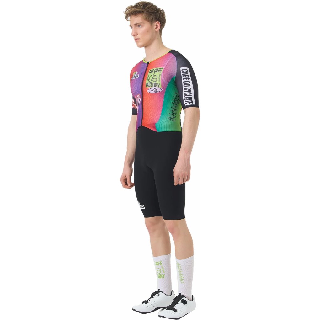 Café du Cycliste x Café Factory Team Cerise Speedsuit Men - black