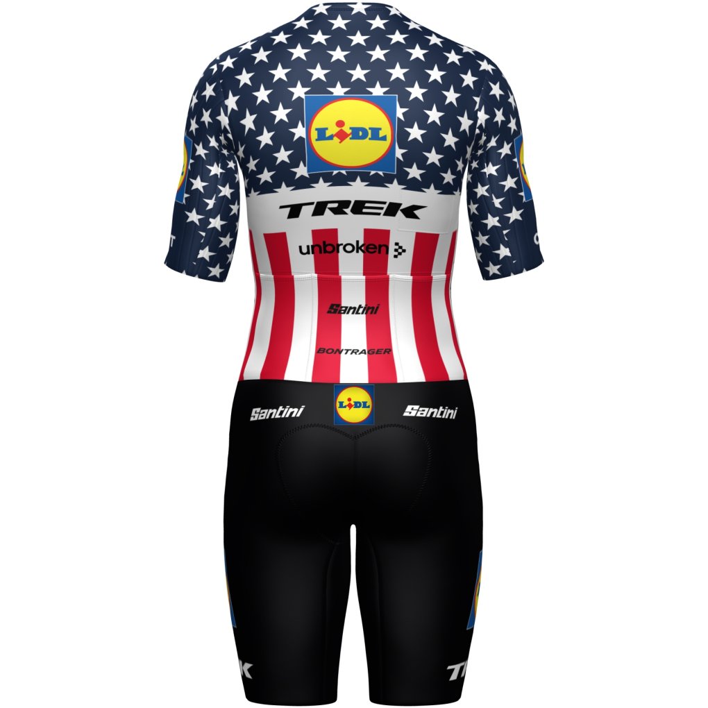 Santini Tuta Ciclismo Uomo Quinn Simmons' USA National