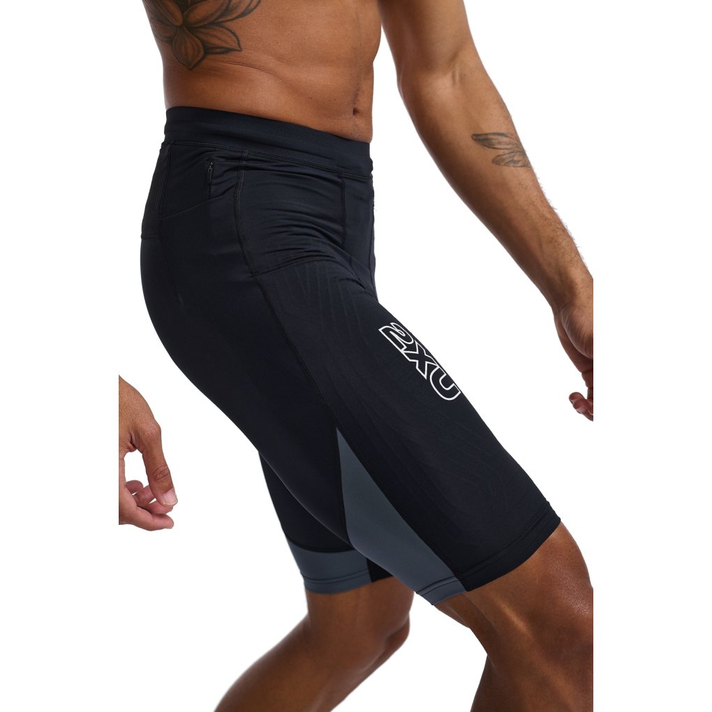 2XU Light Speed React Compression Shorts Men - black/white